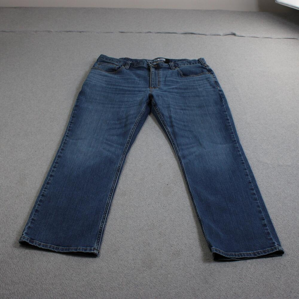 Carhartt Rugged Flex Jeans Mens 38x30 Blue Relaxed Fit Straight Denim Workwear